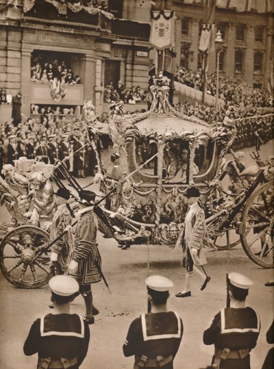 游行中的众目：国家教练，1937年 作者 不明