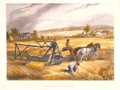 赛勒斯·麦考密克（Cyrus McCormicks）1831年的收割机获得专利，1834年，c1851。 作者 不明