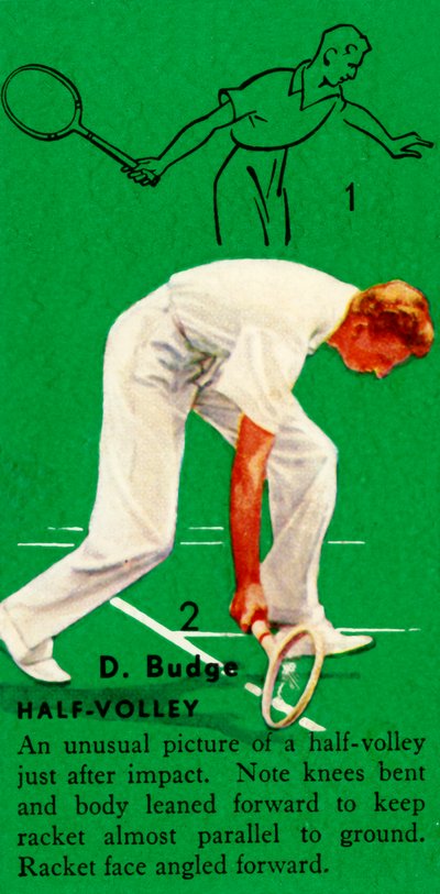 D.巴奇（Budge）-Half-Volley，大约1935年。 作者 不明