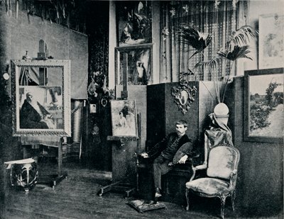 达格南在他的工作室，c1897 作者 不明