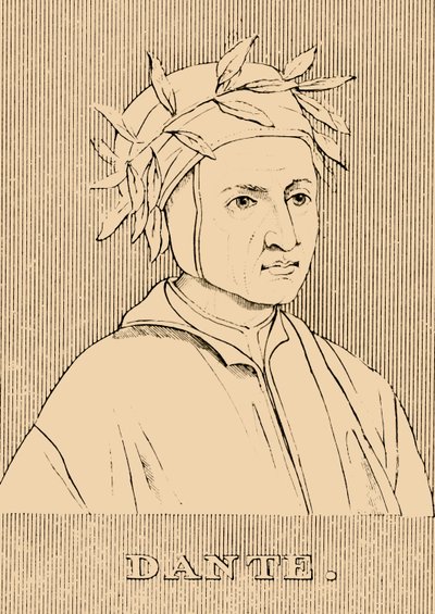但丁，c1265-1321，1830年。 作者 不明