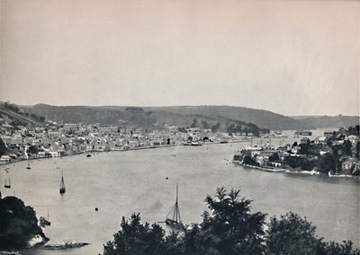 达特茅斯-全视图，显示不列颠尼亚浮动海军学院，1895年 作者 不明