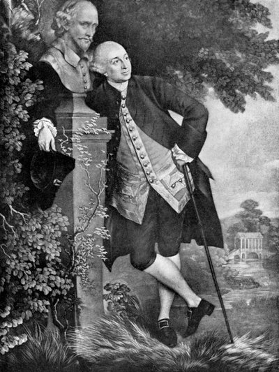 大卫·加里克（David Garrick）1717-1779，英国演员，编剧，剧院经理和制片人，1905年 作者 不明