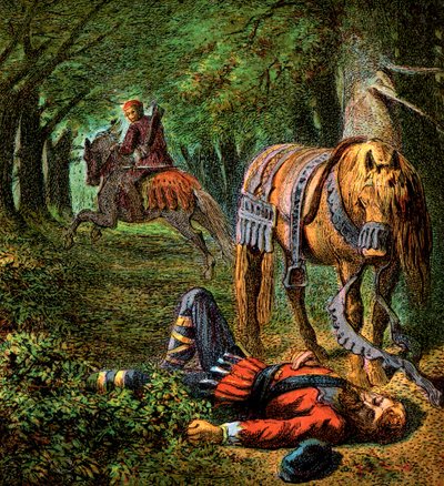 威廉二世之死，1100，c1850 作者 不明