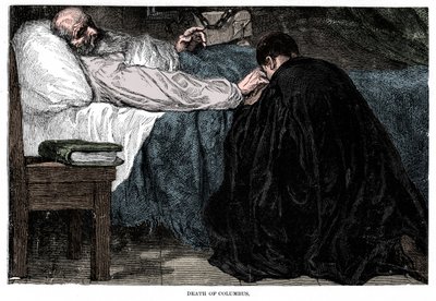 克里斯托弗·哥伦布之死，1506年，1872年。 作者 不明