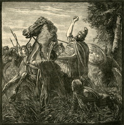 Crassus之死，1890年。 作者 不明