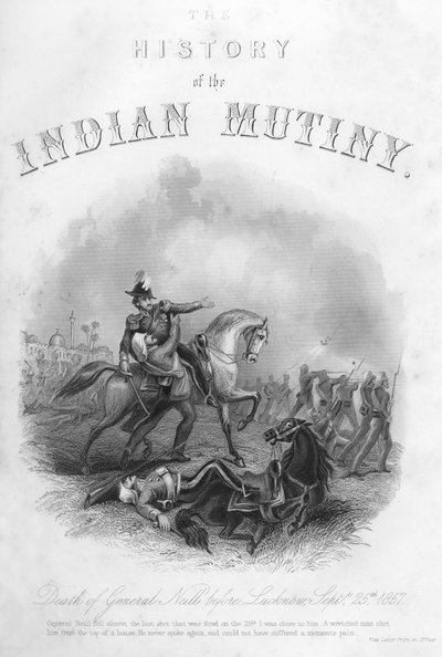 尼尔尼尔将军在勒克瑙（Lucknow）之前去世，1857年9月25日，c1860 作者 不明