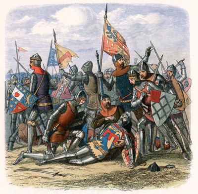 亨利·珀西（Henry Percy）哈里·霍斯布尔（Harry Hotspur）在1403年7月21日在什鲁斯伯里战役中逝世，c1860 作者 不明