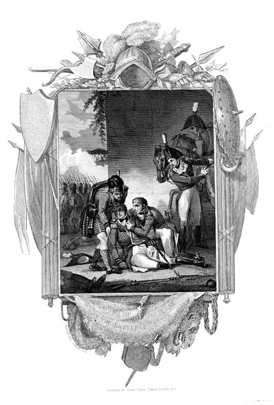 1809年，西班牙拉科鲁尼亚，英国士兵约翰·摩尔爵士中尉去世 作者 不明