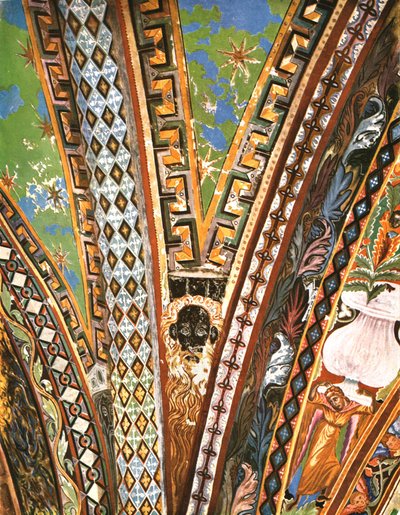 在圣弗朗西斯大教堂的装饰，阿西西，意大利，1928年。 作者 不明
