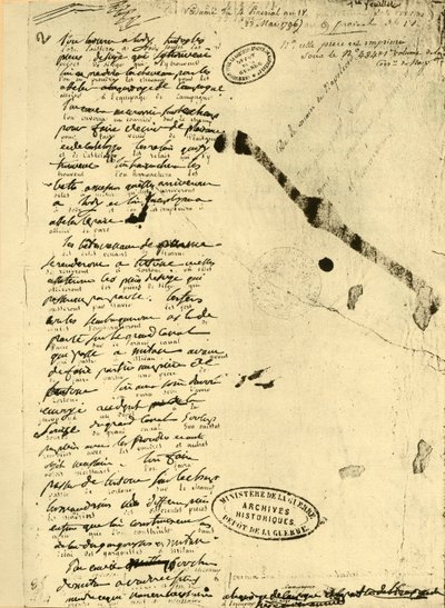 1796年5月23日，拿破仑·波拿巴颁布法令，1921年。 作者 不明