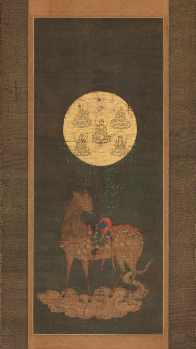 春日神社的鹿曼陀罗，十四世纪末。 作者 不明