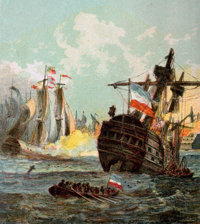 击败荷兰舰队，1666年c1850年代 作者 不明