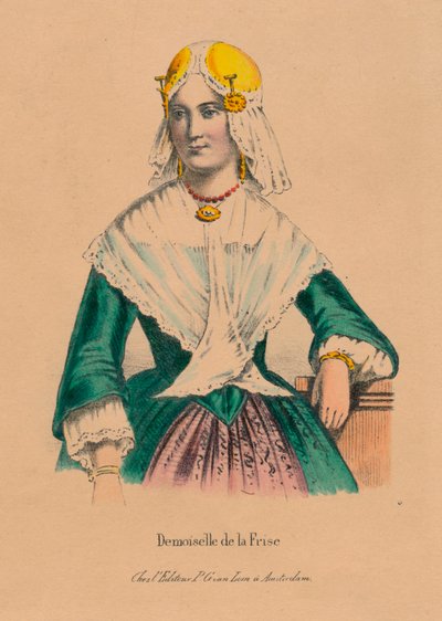 闺女德拉弗里兹（Demoiselle de la Frize），1850年代。 作者 不明