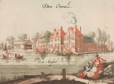 Den Omval, den Amstel", in：Tooneel Der Voornaamste Nederlands Huizen, En Lust Hoven, Naar..., n.d。 作者 不明