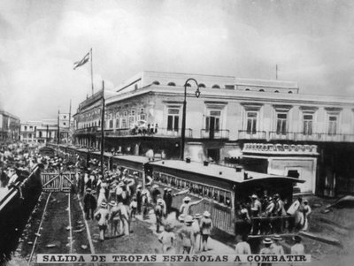 1870年代，1920年代西班牙军队出发 作者 不明