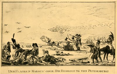 侧面进军！或：圣彼得堡的威胁！，1813年，1921年。 作者 不明