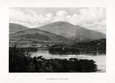 坎布里亚郡湖区德温特沃特（Derwentwater），1896年 作者 不明