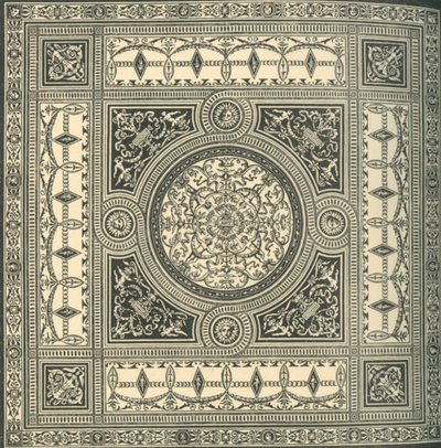 天花板设计，c1860s，1881。 作者 不明