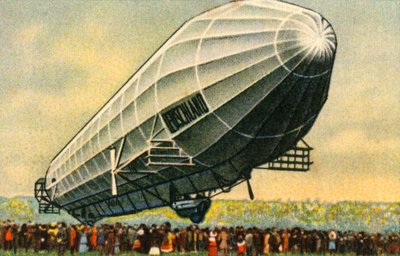 德国LZ 7齐柏林飞艇，1910年，1932年。 作者 不明
