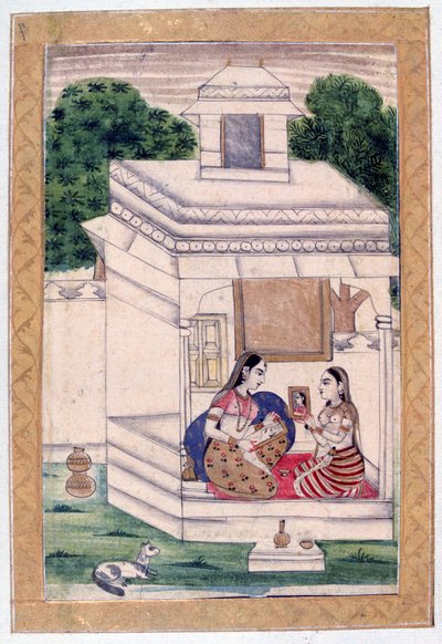Dhanashri Ragini，Ragamala专辑，拉贾斯坦邦学校，19世纪 作者 不明