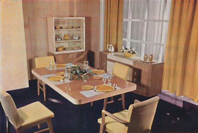 鸟巢枫木餐厅小组，1942年。 作者 不明