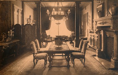 1927年，比利时布鲁塞尔古巴大使馆的餐厅。 作者 不明