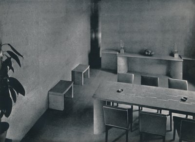 建筑师奥利弗·希尔（Oliver Hill）的餐厅，FRIBA，1942年 作者 不明