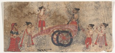 关于战车的争论》，1650-60。 作者 不明