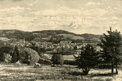 Dorking，从《通往丹比斯之路》，1898年。 作者 不明