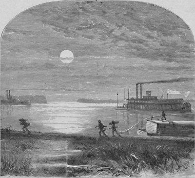 1883年在密西西比河下 作者 不明