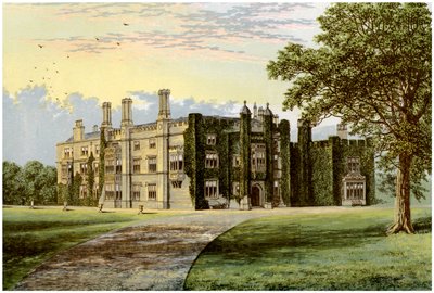 德雷克洛·霍尔（Drakelowe Hall），德比郡（Derbyshire），男爵格雷斯利（Baronet Gresley）的住所，c1880 作者 不明
