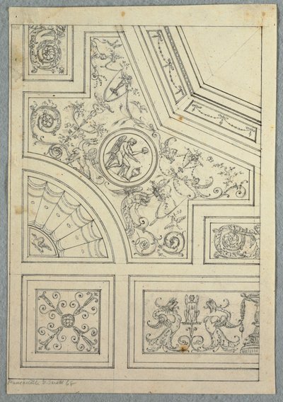 绘图，天花板设计，ca。 1800 作者 不明