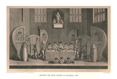 抽奖状态彩票，1763年，1886年 作者 不明