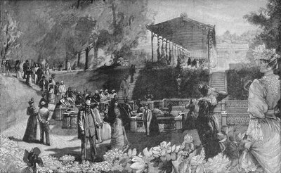 1900年在洪堡喝水 作者 不明