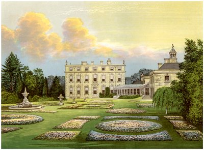牛津郡Dytchley House，Viscount Dillon家住所，c1880 作者 不明
