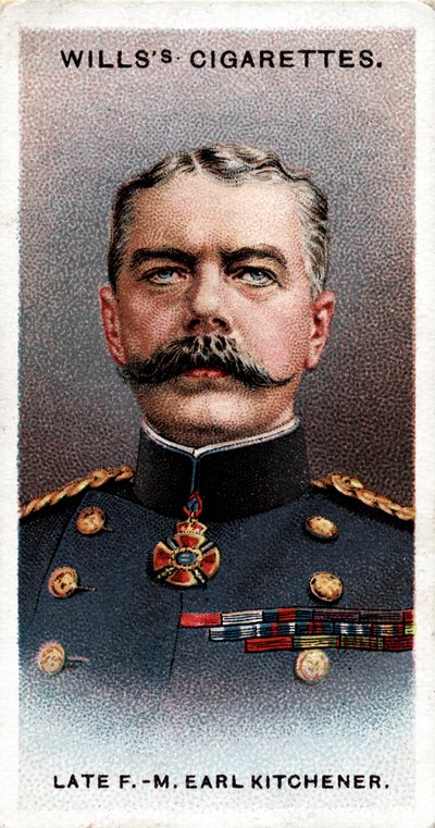 喀土穆伯爵·基奇纳（Earl Kitchener），生于爱尔兰的英国士兵和政治家，约1900年代，1917年 作者 不明
