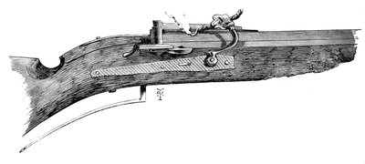 1590年，来自彭斯赫斯特（Penshurst）的早期比赛caliver，大约于1880年 作者 不明