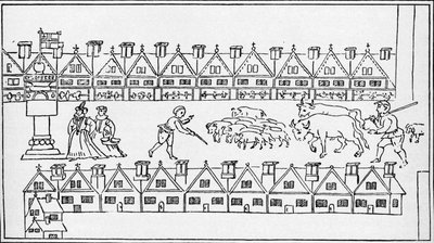 伦敦Eastcheap市场，c1598，1904年 作者 不明