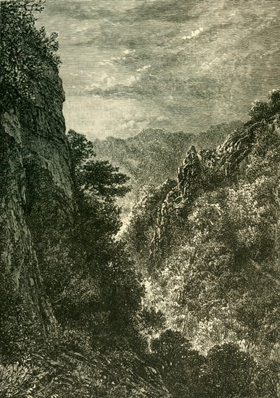 伊伯堡峡谷（Ebbor Gorge），1898年。 作者 不明