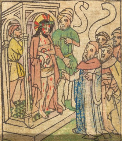 Ecce Homo[背面]，约14401450。 作者 不明