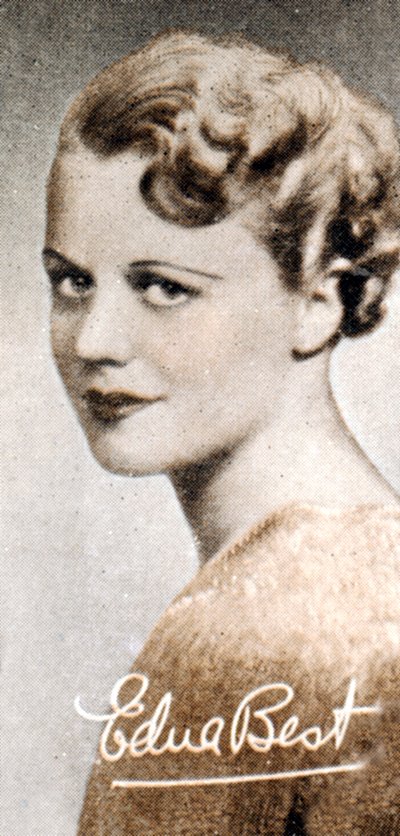 埃德娜·贝斯特（Edna Best）1900-1974年，英国舞台和银幕女演员，1935年 作者 不明