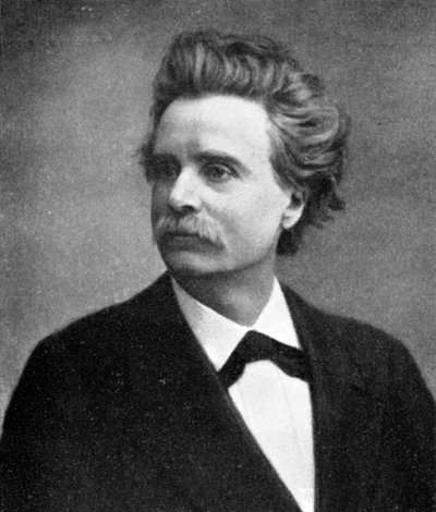 爱德华·哈格鲁普·格里格（Edvard Hagerup Grieg），1843-1907年，挪威作曲家兼钢琴家，1909年 作者 不明