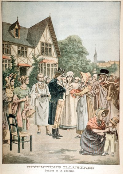 爱德华-詹纳 1749-1823 英国医生，用牛痘血清为儿童接种疫苗，1901年 作者 不明