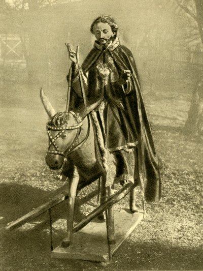骑驴的基督像，奥地利普赫贝哈雷因，约摄于1935年。 作者 不明