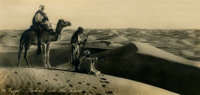 埃及-望入沙漠，c1918-c1939。 作者 不明