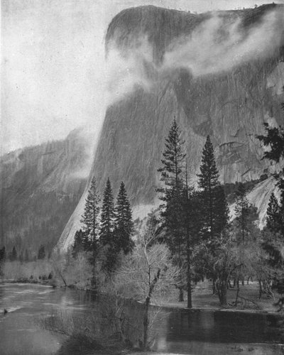 美国加利福尼亚州优胜美地的El Capitan，约建于1900年。 作者 不明