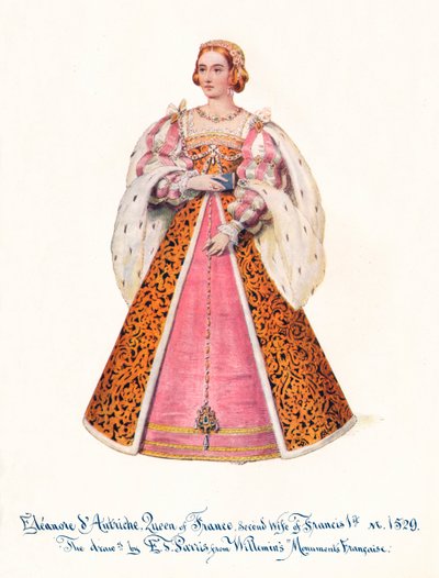 奥地利的埃莉诺，法国女王，弗朗西斯一世的第二任妻子，1911年。 作者 不明