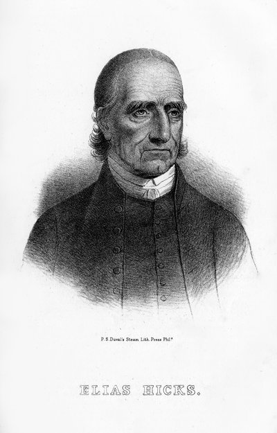埃利亚斯·希克斯（Elias Hicks），美国传教士，1854年 作者 不明