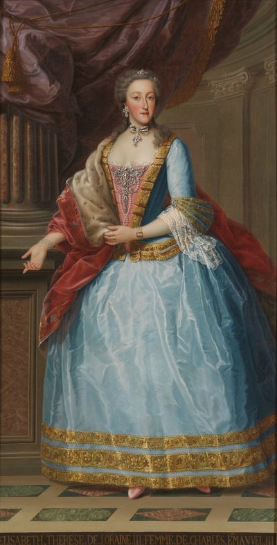 撒丁岛女王罗兰（Lorraine）的伊丽莎白·特蕾丝（Elisabeth Therese）1711-1741 作者 不明